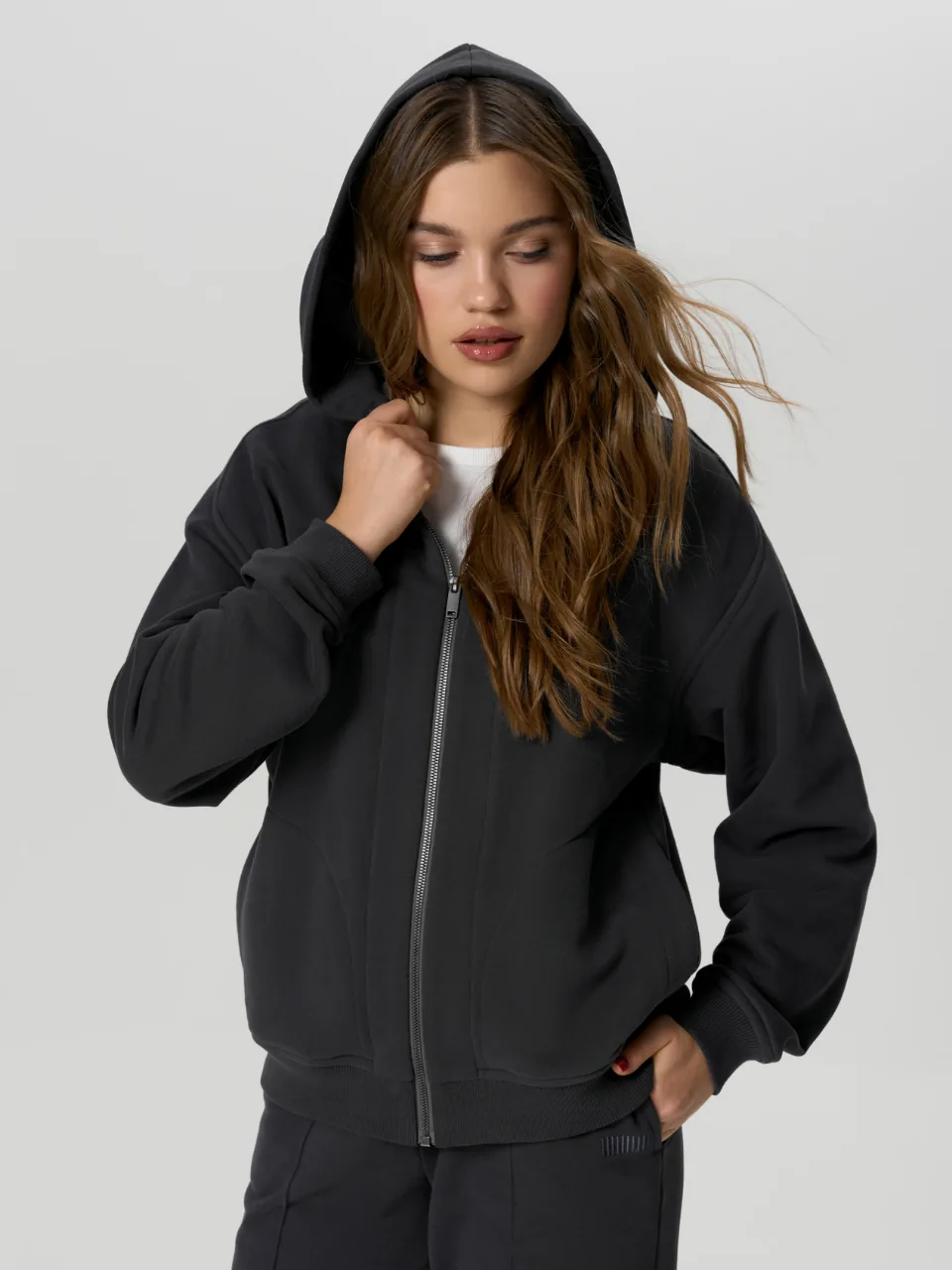 Зип-худи Sara велюр