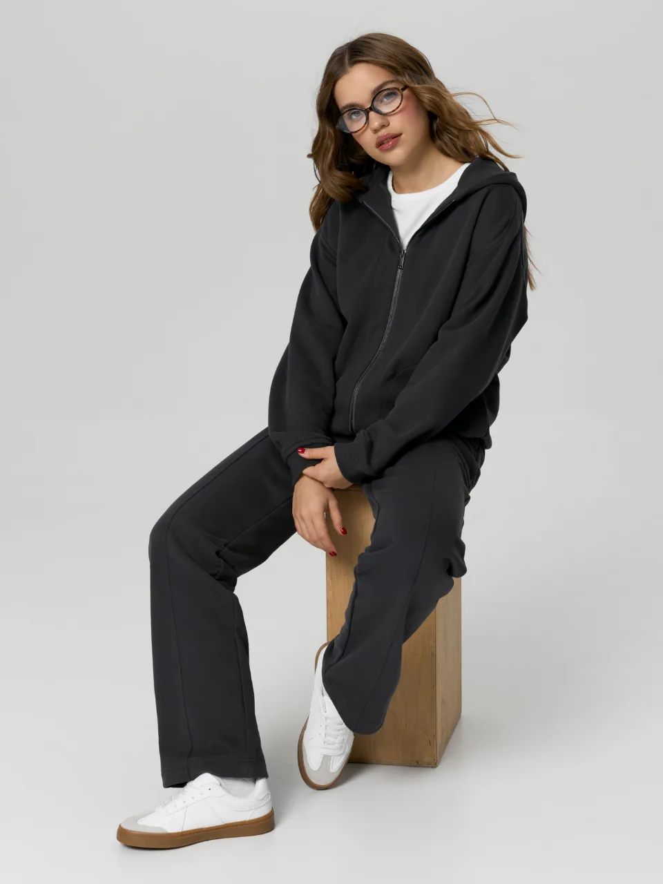 Зип-худи Sara велюр